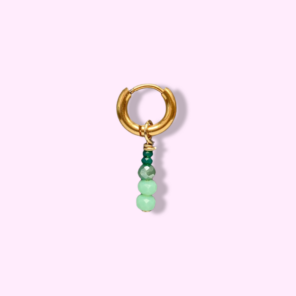OORBEL MET GROENE KRAALTJES